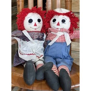 Raggedy Ann and Andy Dolls 36 Inch Child Size‎